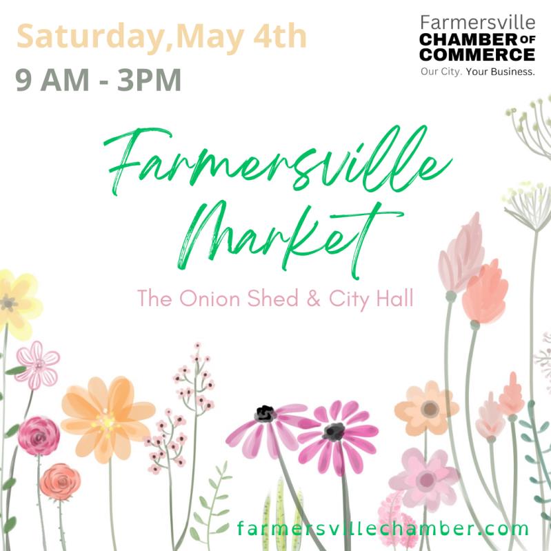 Farmersville Market at the Onion Shed and City Hall